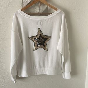 Gap pullover sequin star top
